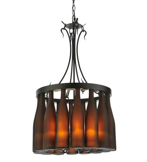 Meyda Tiffany Tuscan Vineyard 133651 Pendant Light - Craftsman Brown