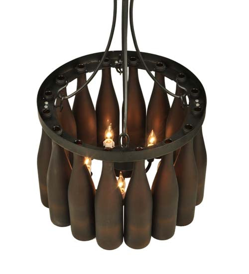 Meyda Tiffany Tuscan Vineyard 133651 Pendant Light - Craftsman Brown