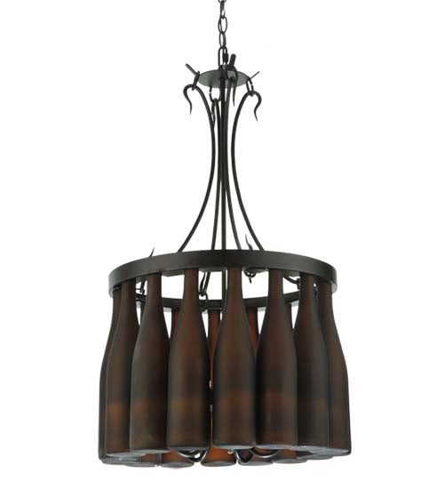 Meyda Tiffany Tuscan Vineyard 133651 Pendant Light - Craftsman Brown