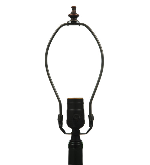 Meyda Tiffany Lighting 133661 Personalized One Light Table Base Utility Light Bronze / Dark