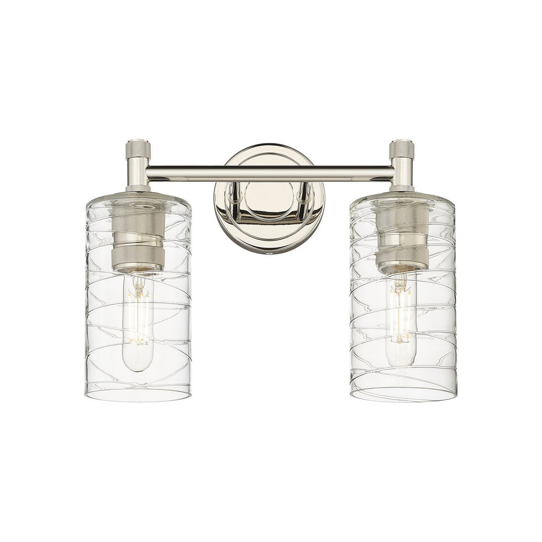 Innovations Downtown Urban 434-2W-PN-G434-7DE Bath Vanity Light 14 in. wide - Polished Nickel
