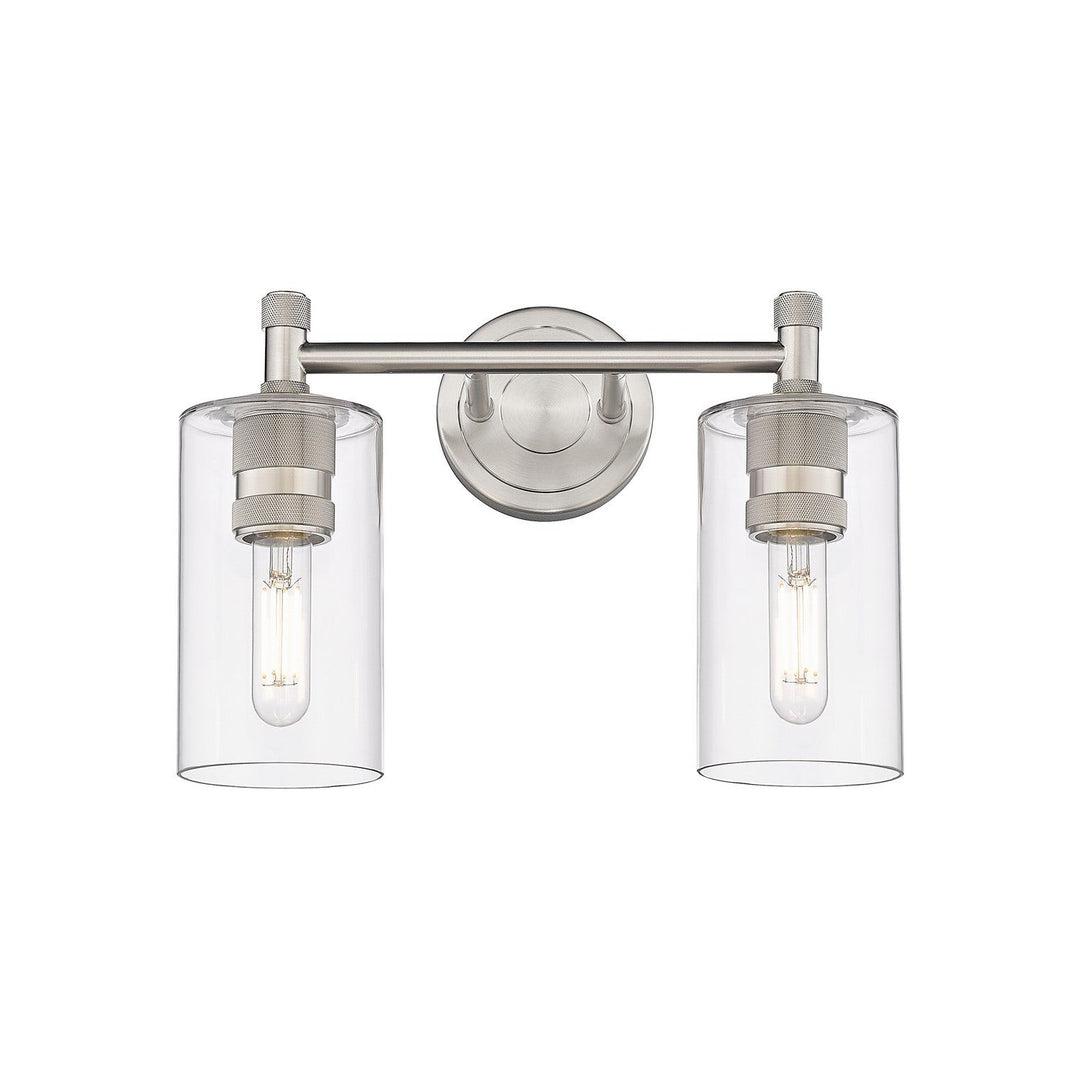 Innovations Downtown Urban 434-2W-SN-G434-7CL Bath Vanity Light 14 in. wide - Satin Nickel