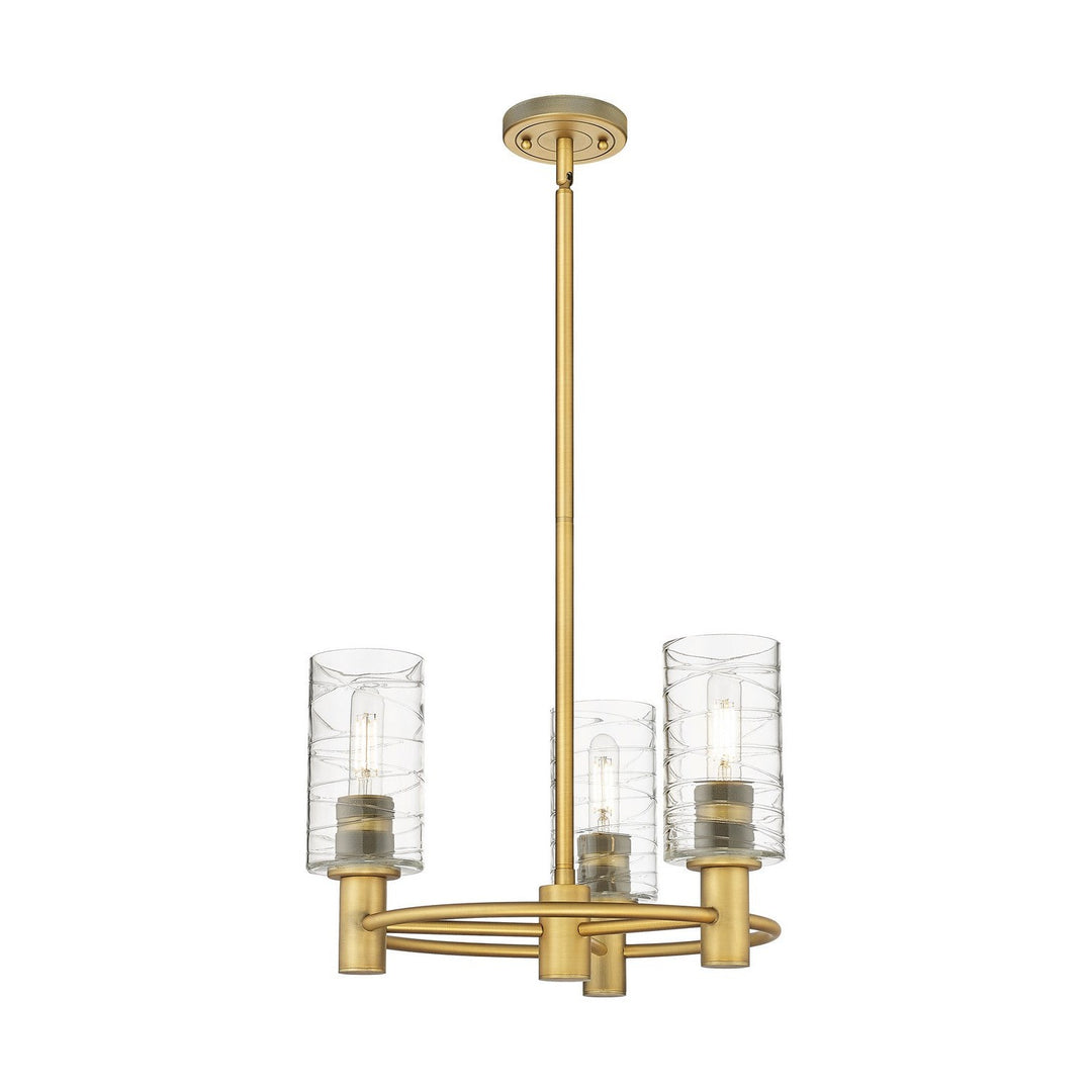 Innovations Downtown Urban 434-3CR-BB-G434-7DE Chandelier Light - Brushed Brass