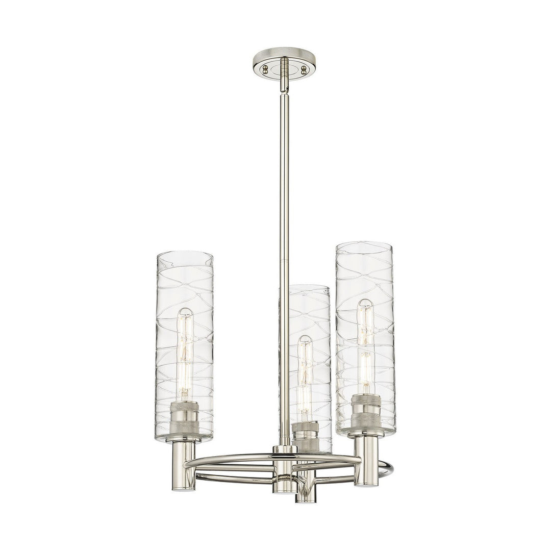 Innovations Downtown Urban 434-3CR-PN-G434-12DE Chandelier Light - Polished Nickel