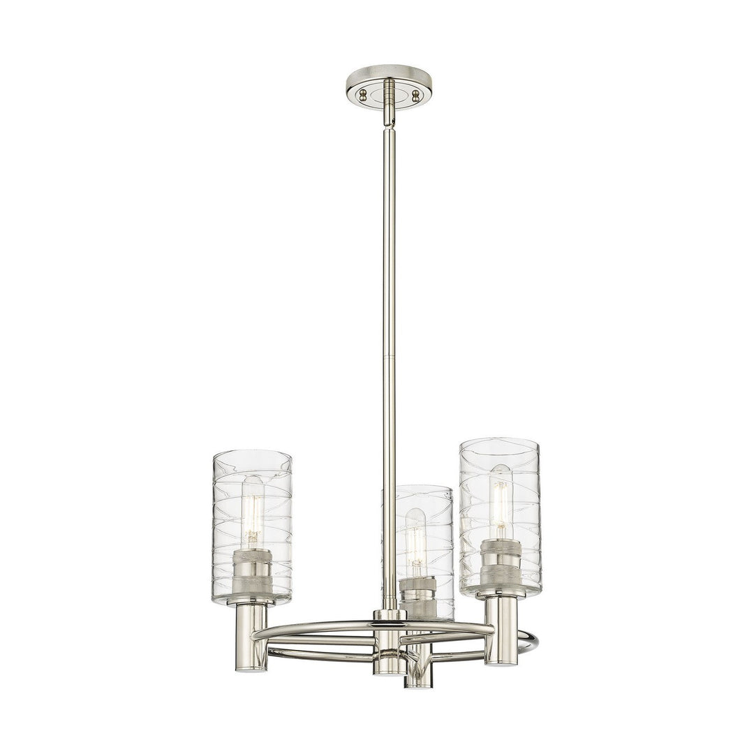 Innovations Downtown Urban 434-3CR-PN-G434-7DE Chandelier Light - Polished Nickel