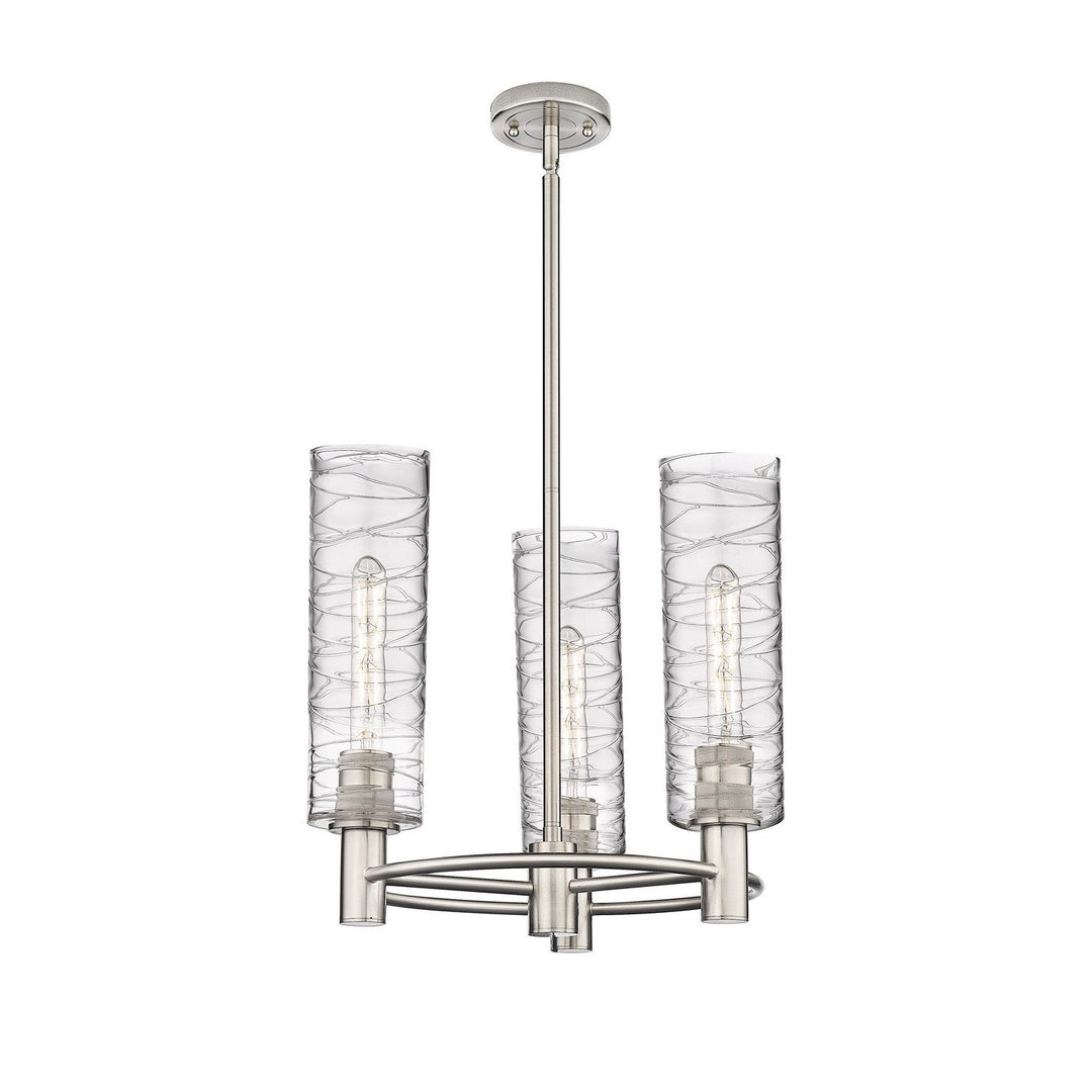Innovations Downtown Urban 434-3CR-SN-G434-12DE Chandelier Light - Satin Nickel