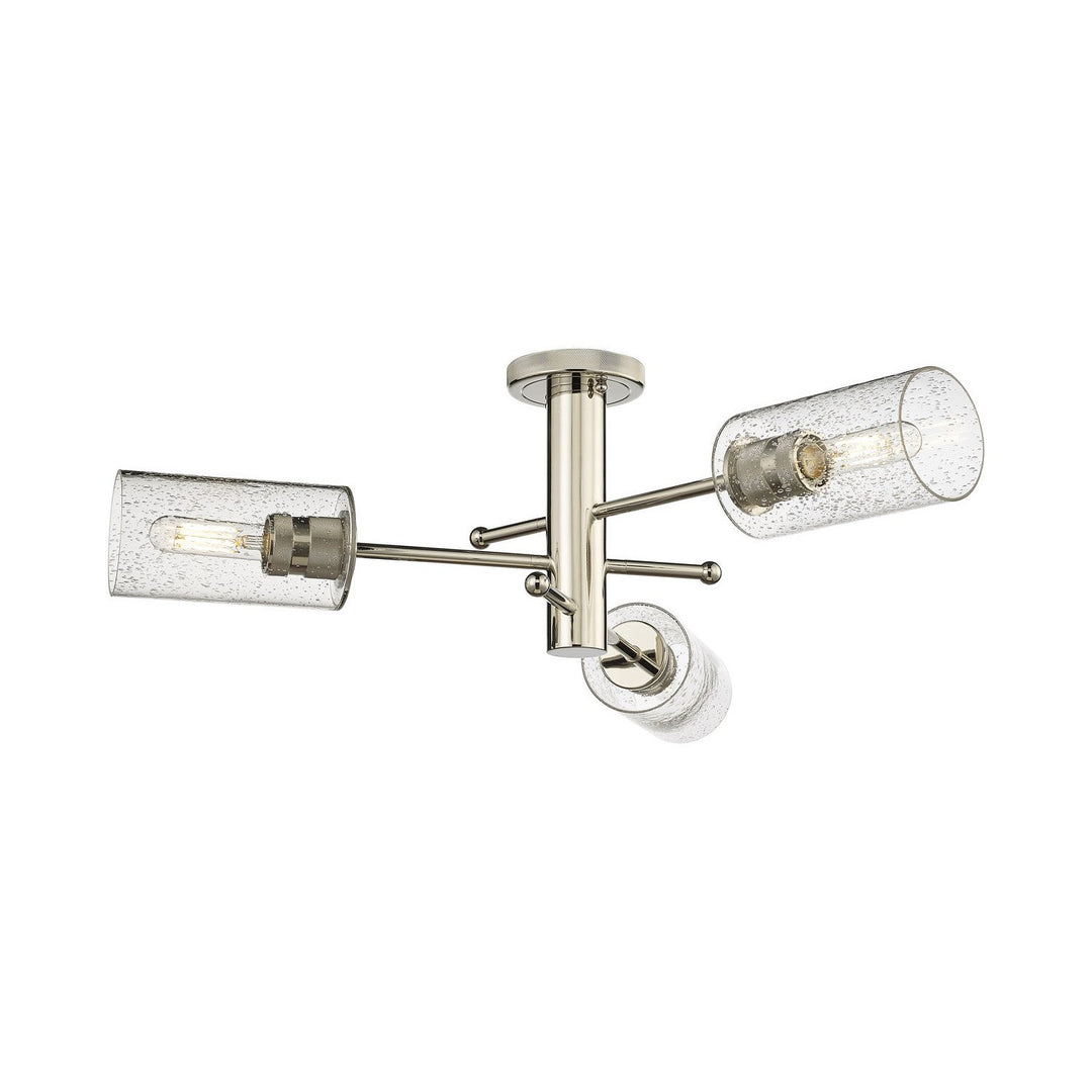 Innovations Downtown Urban 434-3F-PN-G434-7SDY Ceiling Light - Polished Nickel