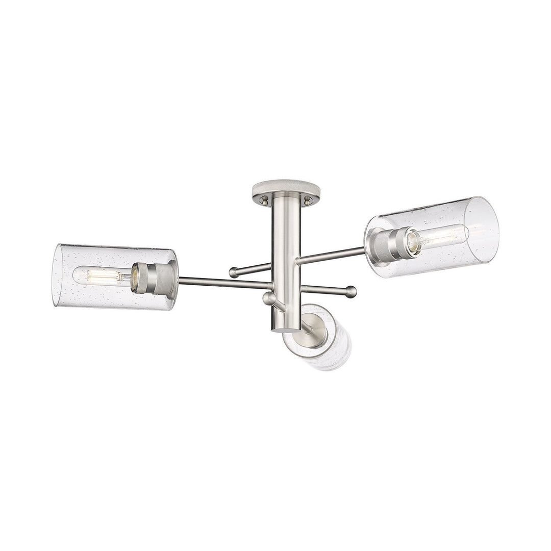 Innovations Downtown Urban 434-3F-SN-G434-7SDY Ceiling Light - Satin Nickel