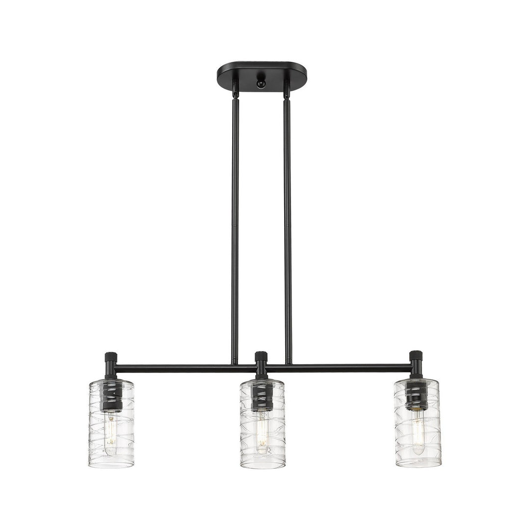 Innovations Downtown Urban 434-3I-BK-G434-7DE Pendant Light - Matte Black