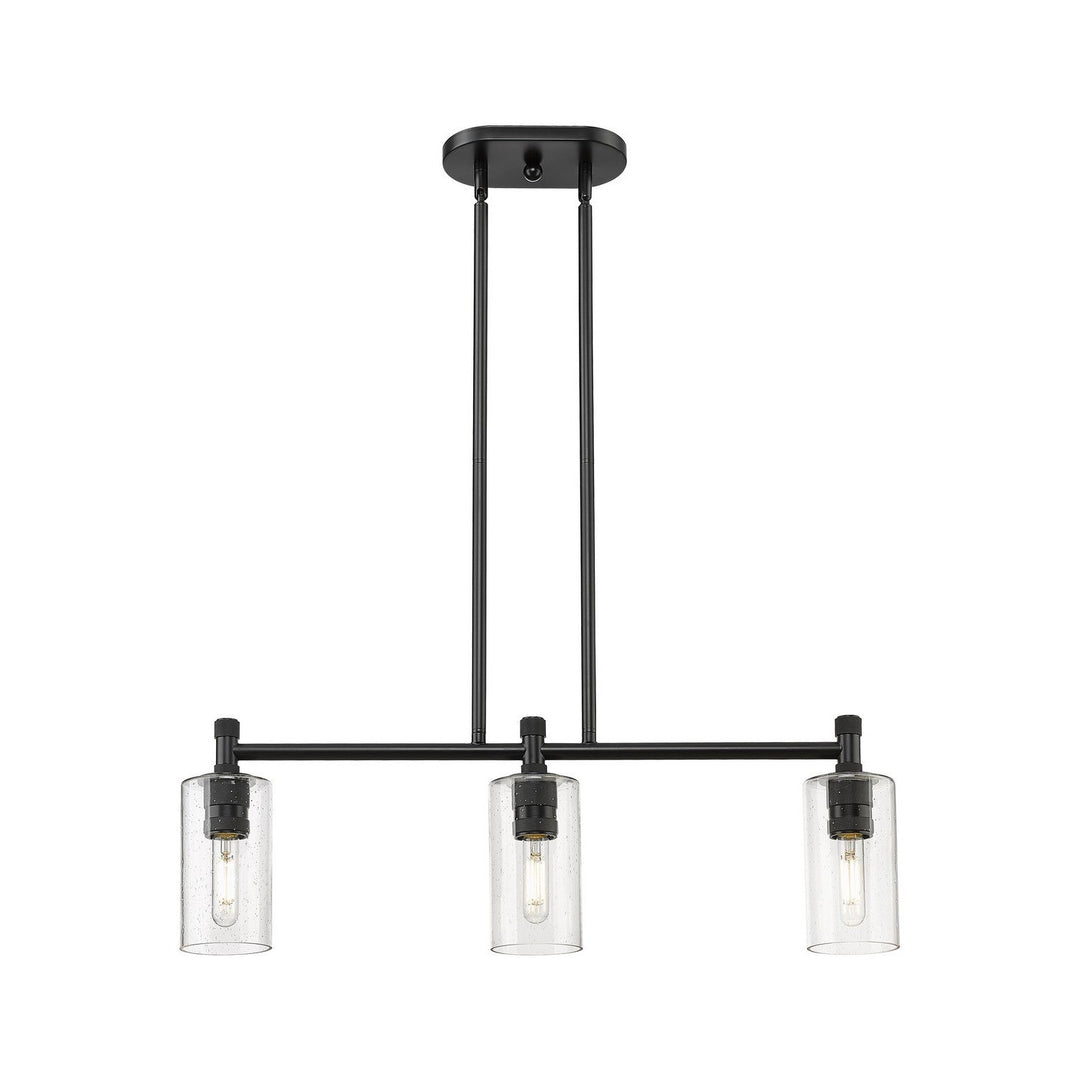 Innovations Downtown Urban 434-3I-BK-G434-7SDY Pendant Light - Matte Black