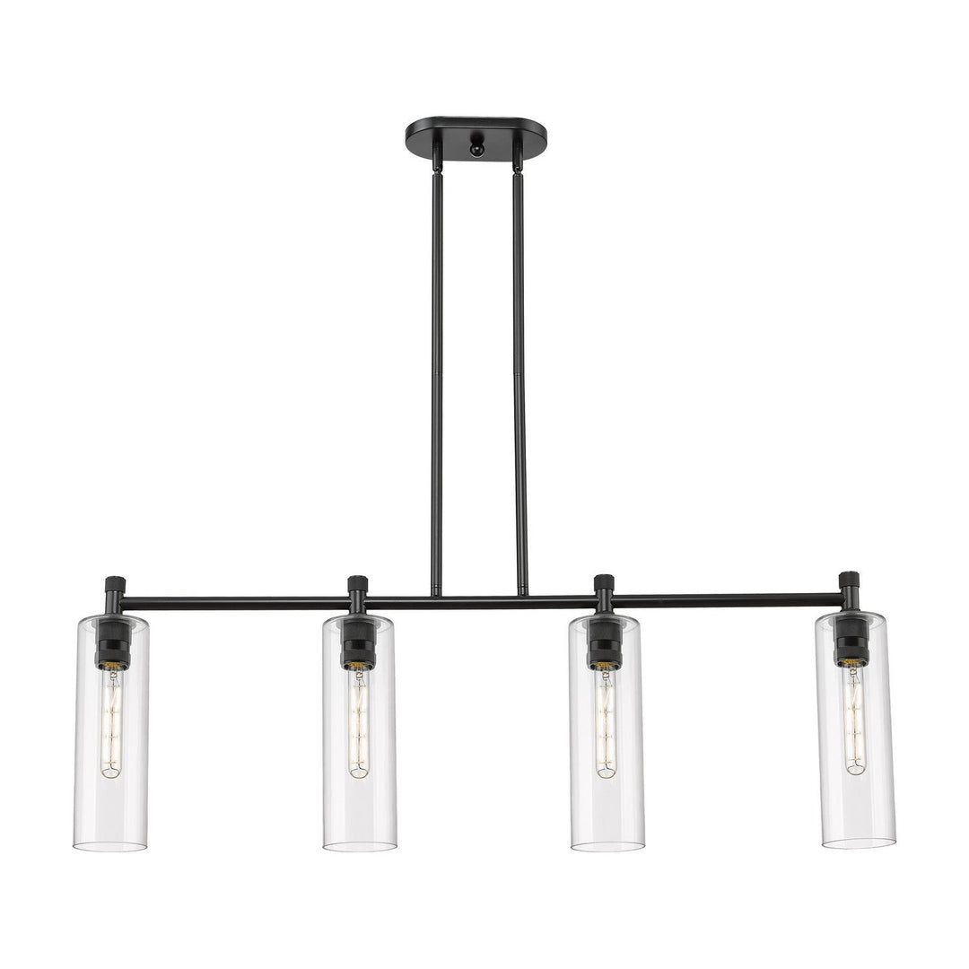 Innovations Downtown Urban 434-4I-BK-G434-12CL Pendant Light - Matte Black