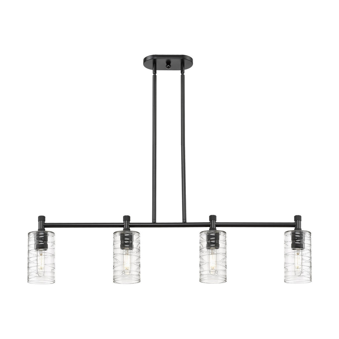 Innovations Downtown Urban 434-4I-BK-G434-7DE Pendant Light - Matte Black