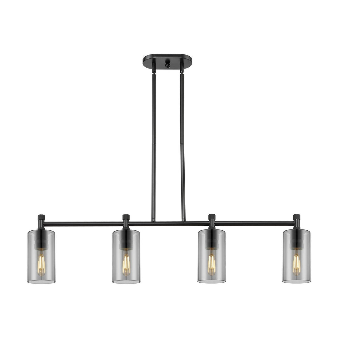 Innovations Downtown Urban 434-4I-BK-G434-7SM Pendant Light - Matte Black