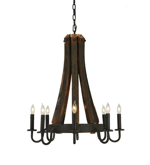 Meyda Tiffany Barrel Stave 133684 Chandelier Light - Rust,Custom