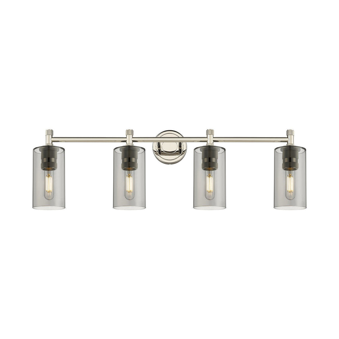 Innovations Downtown Urban 434-4W-PN-G434-7SM Bath Vanity Light 34 in. wide - Polished Nickel
