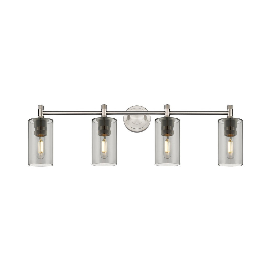 Innovations Downtown Urban 434-4W-SN-G434-7SM Bath Vanity Light 34 in. wide - Satin Nickel