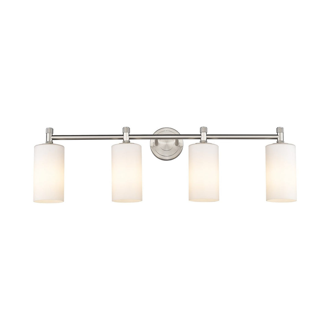 Innovations Downtown Urban 434-4W-SN-G434-7WH Bath Vanity Light 34 in. wide - Satin Nickel