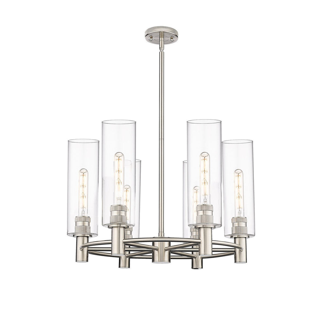 Innovations Downtown Urban 434-6CR-PN-G434-12CL Chandelier Light - Polished Nickel
