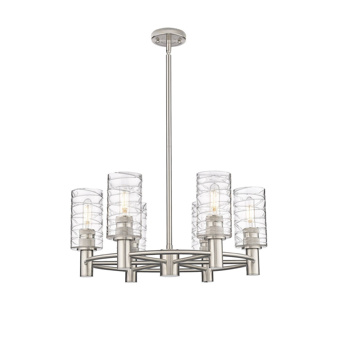 Innovations Downtown Urban 434-6CR-SN-G434-7DE Chandelier Light - Satin Nickel