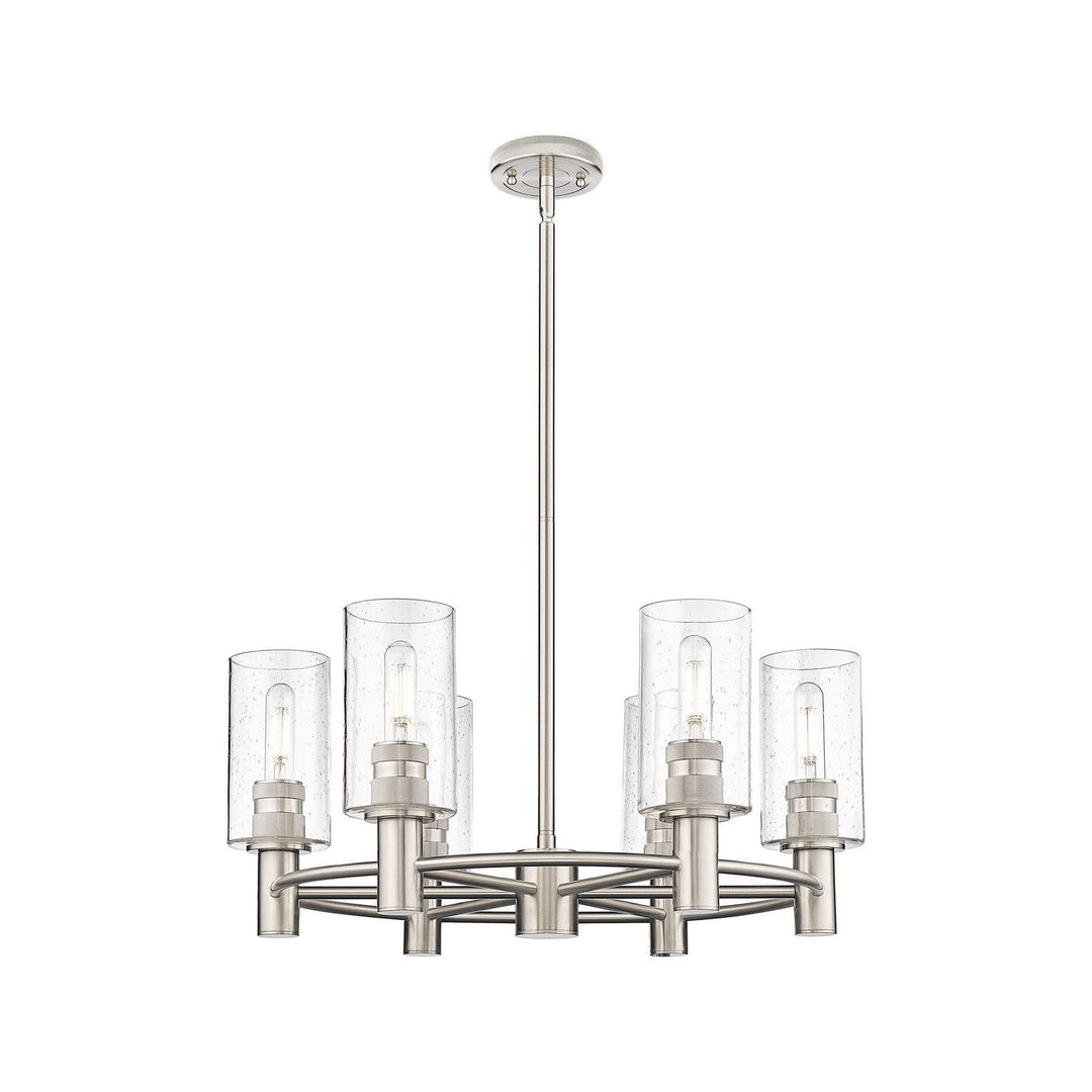 Innovations Downtown Urban 434-6CR-SN-G434-7SDY Chandelier Light - Satin Nickel