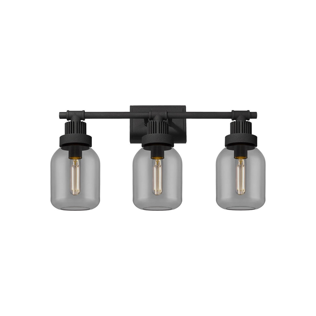 Innovations Downtown Urban 472-3W-TBK-G472-6SM Bath Vanity Light 24 in. wide - Textured Black