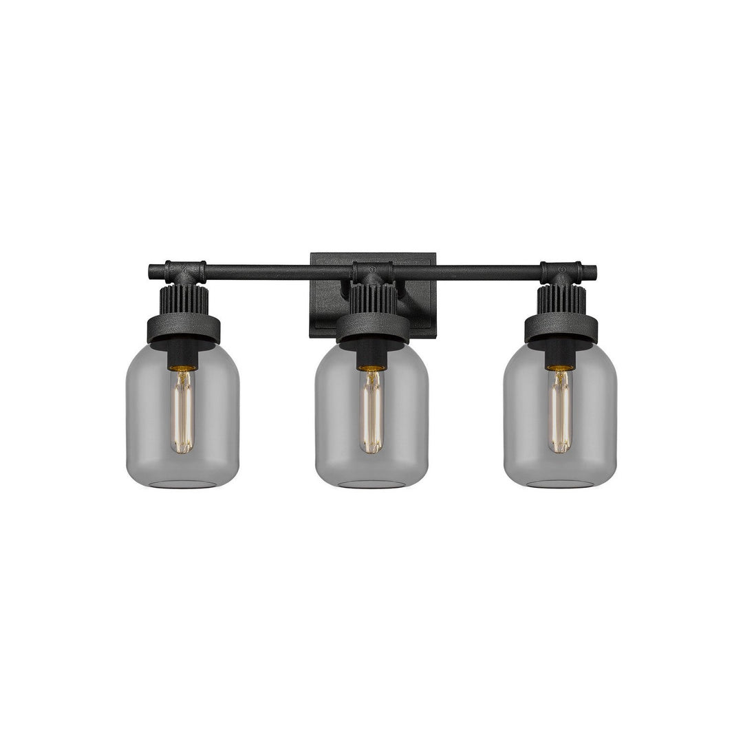 Innovations Downtown Urban 472-3W-WZ-G472-6SM Bath Vanity Light 24 in. wide - Weathered Zinc