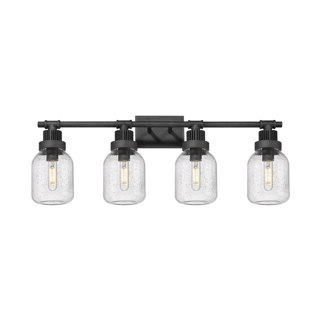 Innovations Downtown Urban 472-4W-WZ-G472-6SDY Bath Vanity Light 34 in. wide - Weathered Zinc