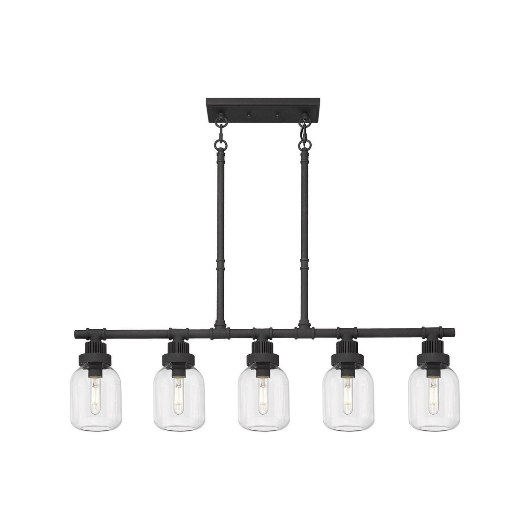 Innovations Downtown Urban 472-5I-TBK-G472-6CL Pendant Light - Textured Black