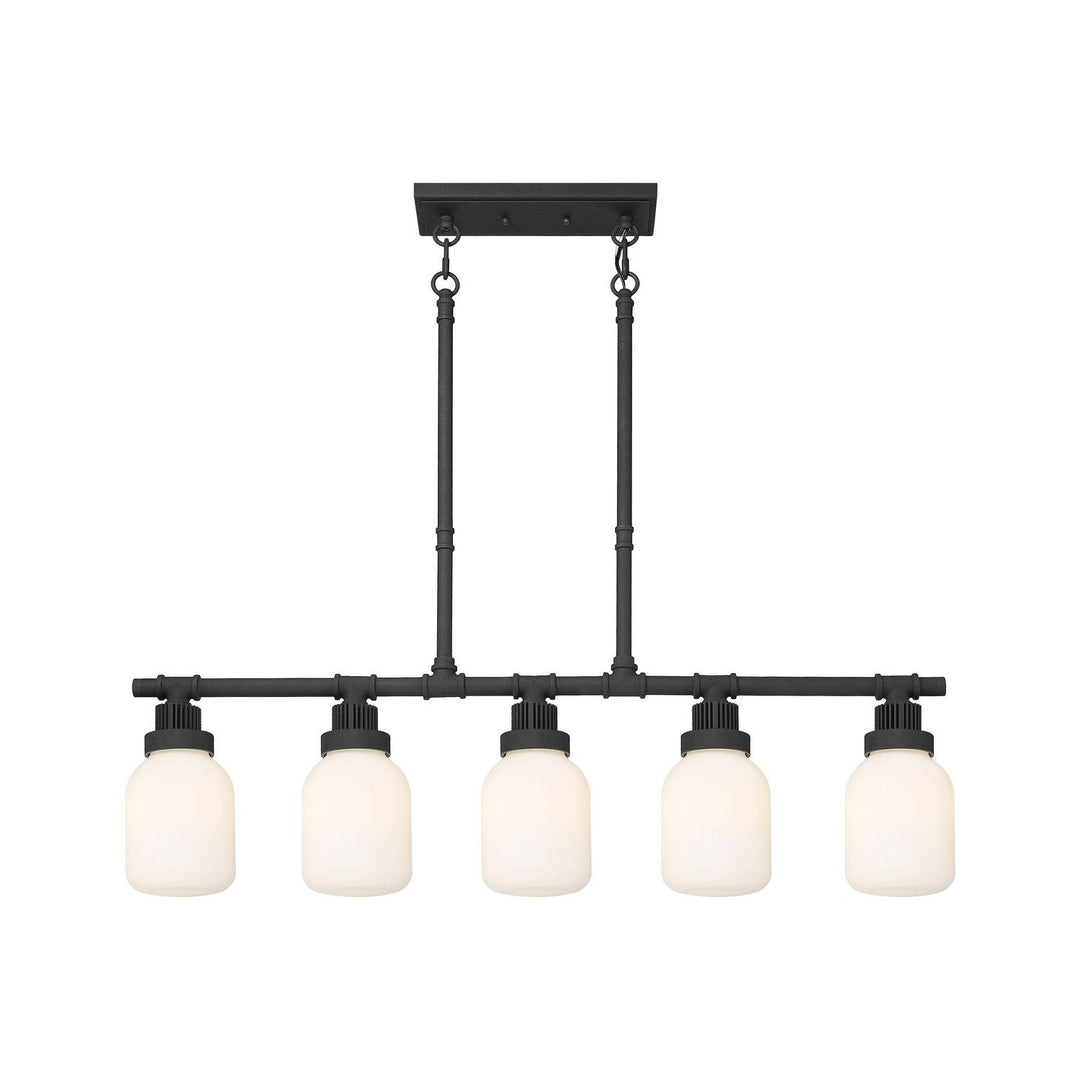Innovations Downtown Urban 472-5I-TBK-G472-6WH Pendant Light - Textured Black