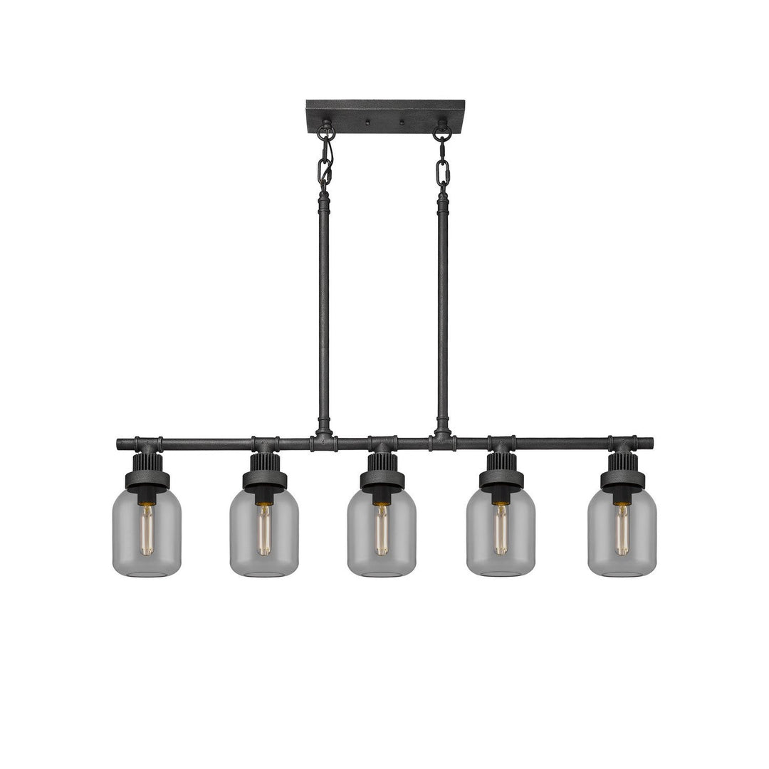 Innovations Downtown Urban 472-5I-WZ-G472-6SM Pendant Light - Weathered Zinc