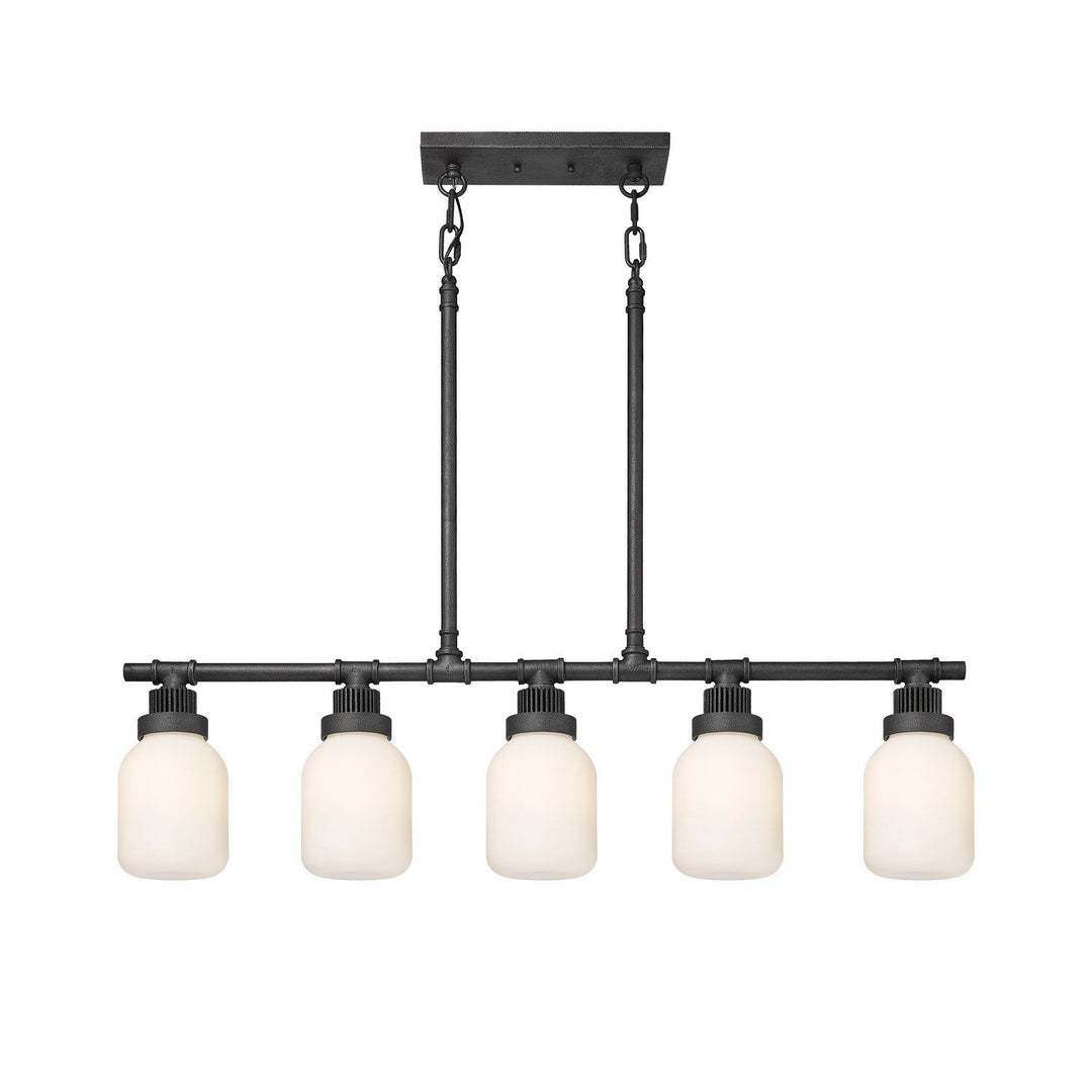 Innovations Downtown Urban 472-5I-WZ-G472-6WH Pendant Light - Weathered Zinc