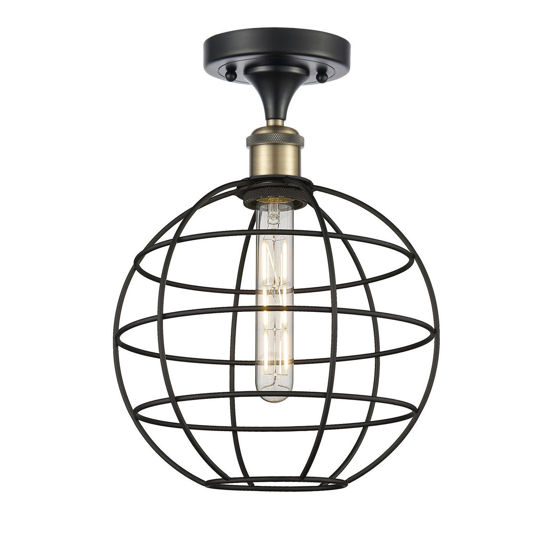 Innovations Ballston 516-1C-BAB-CE-10-BK Ceiling Light - Black Antique Brass