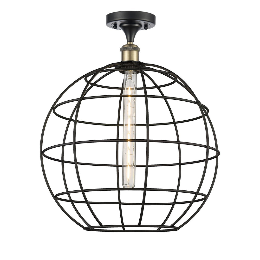 Innovations Ballston 516-1C-BAB-CE-16-BK Ceiling Light - Black Antique Brass