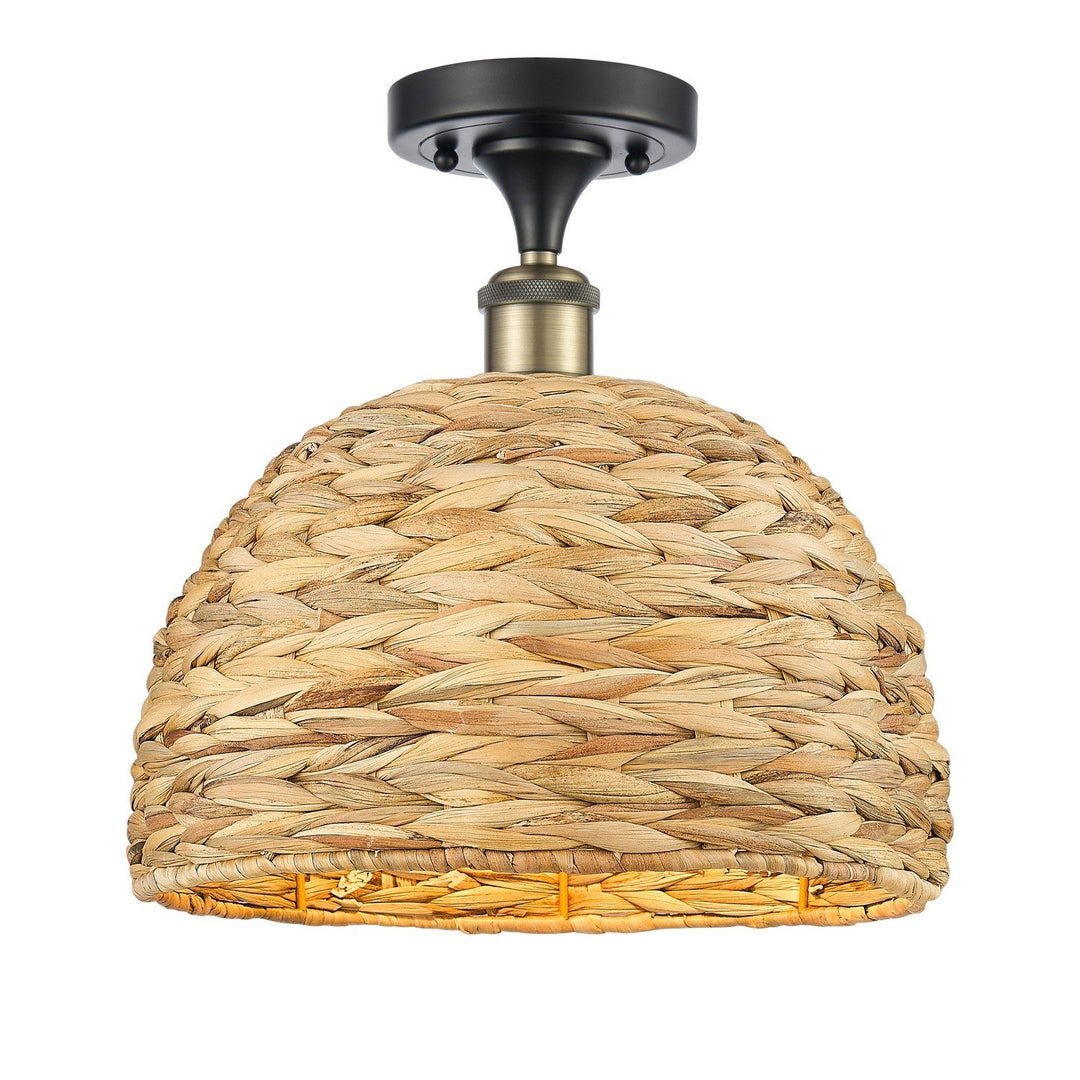 Innovations Downtown Urban 516-1C-BAB-RBD-12-NAT Ceiling Light - Black Antique Brass