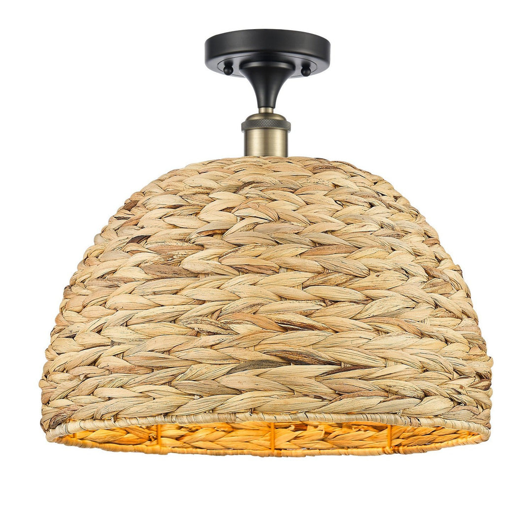 Innovations Downtown Urban 516-1C-BAB-RBD-16-NAT Ceiling Light - Black Antique Brass