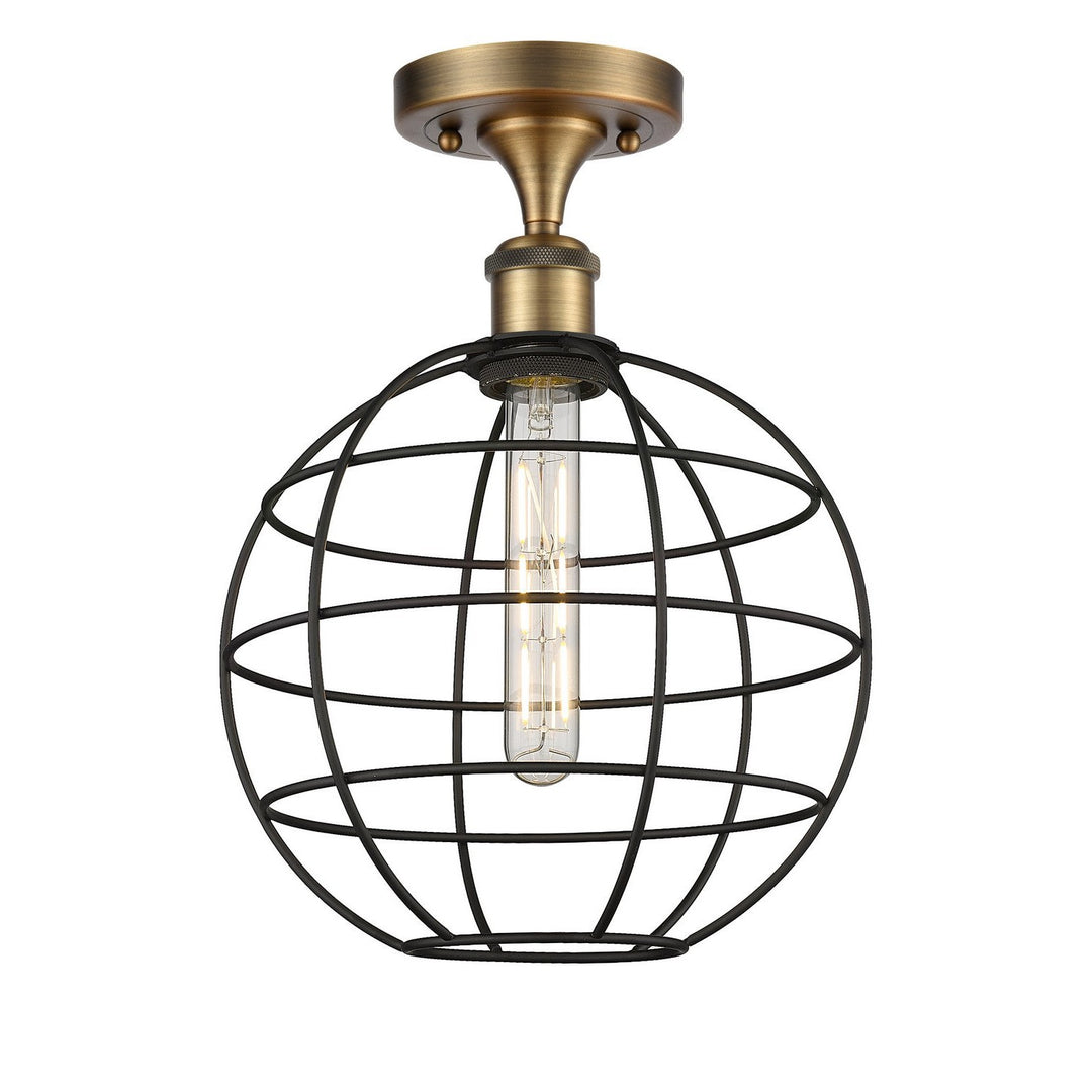 Innovations Ballston 516-1C-BB-CE-10-BK Ceiling Light - Brushed Brass