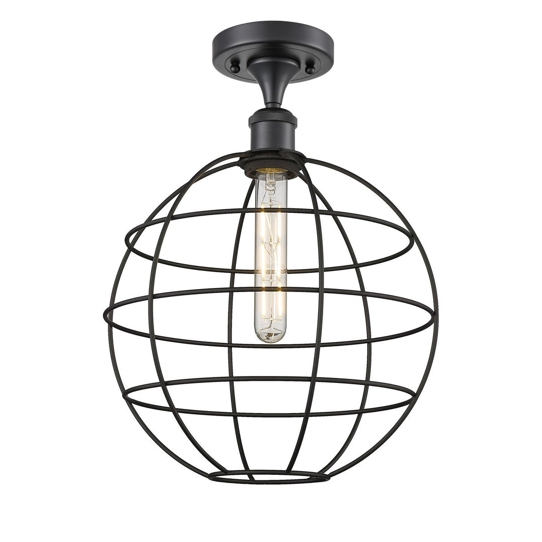 Innovations Ballston 516-1C-BK-CE-12-BK Ceiling Light - Matte Black