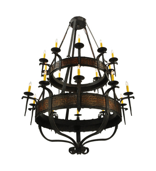 Meyda Tiffany Costello 133745 Chandelier Light - Burnished Copper