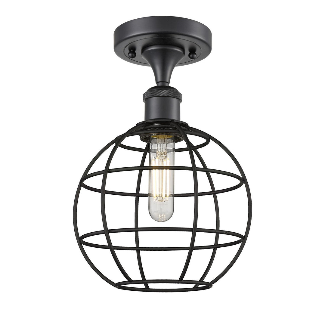 Innovations Ballston 516-1C-BK-CE-8-BK Ceiling Light - Matte Black