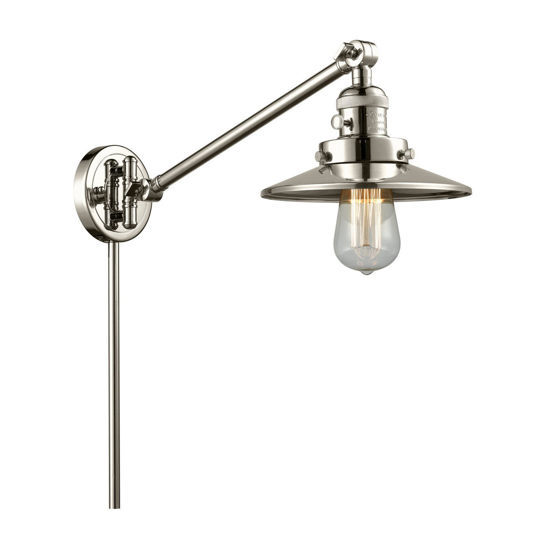 Innovations Lighting 237-PN-M1-PN-LED  Franklin Restoration Lamp Polished Nickel