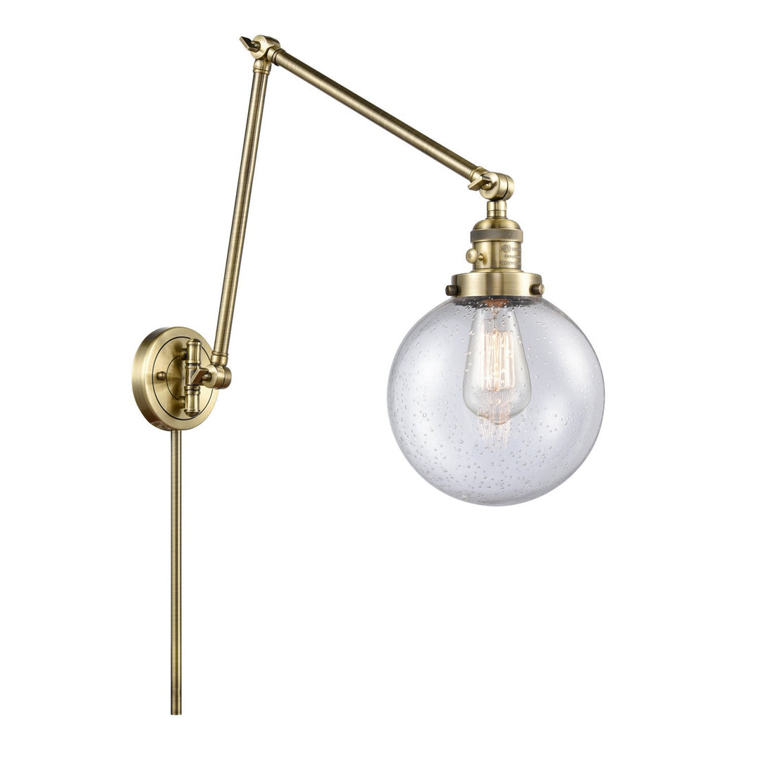 Innovations Lighting 238-AB-G204-8-LED  Franklin Restoration Lamp Antique Brass