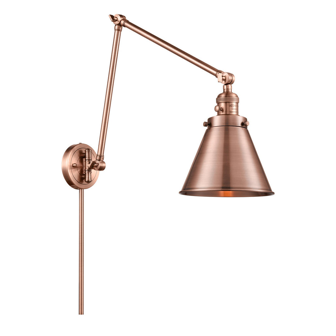 Innovations Lighting 238-AC-M13-AC-LED  Franklin Restoration Lamp Antique Copper