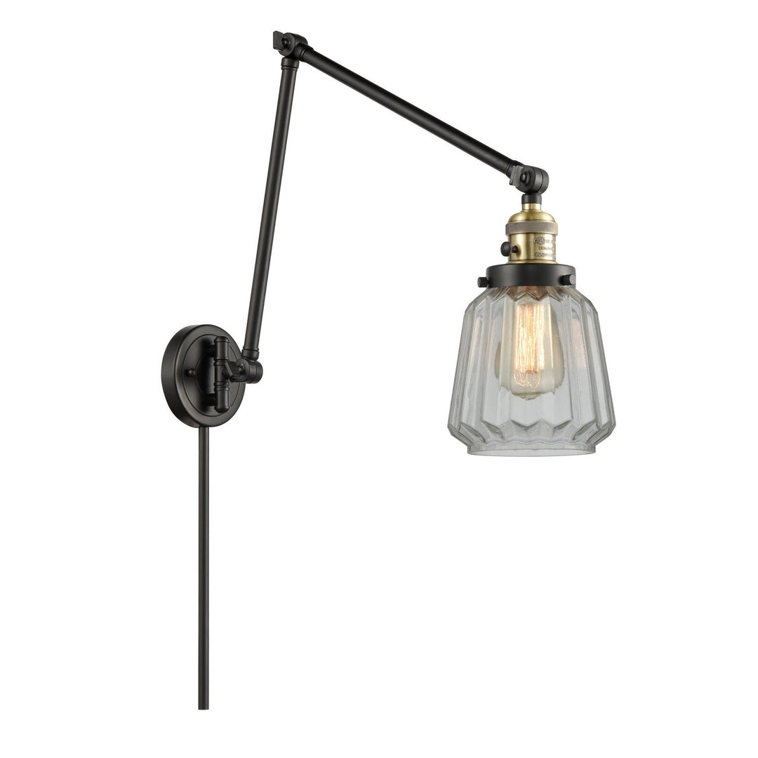 Innovations Lighting 238-BAB-G142-LED  Franklin Restoration Lamp Black Antique Brass