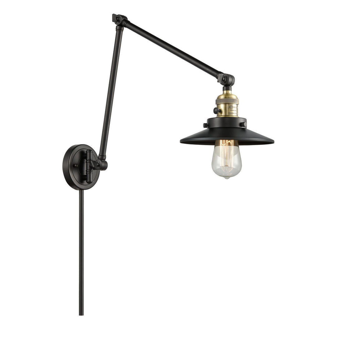 Innovations Lighting 238-BAB-M6-LED  Franklin Restoration Lamp Black Antique Brass