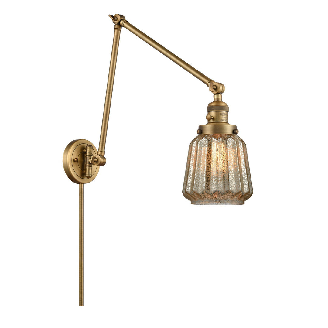 Innovations Lighting 238-BB-G146-LED  Franklin Restoration Lamp Brushed Brass