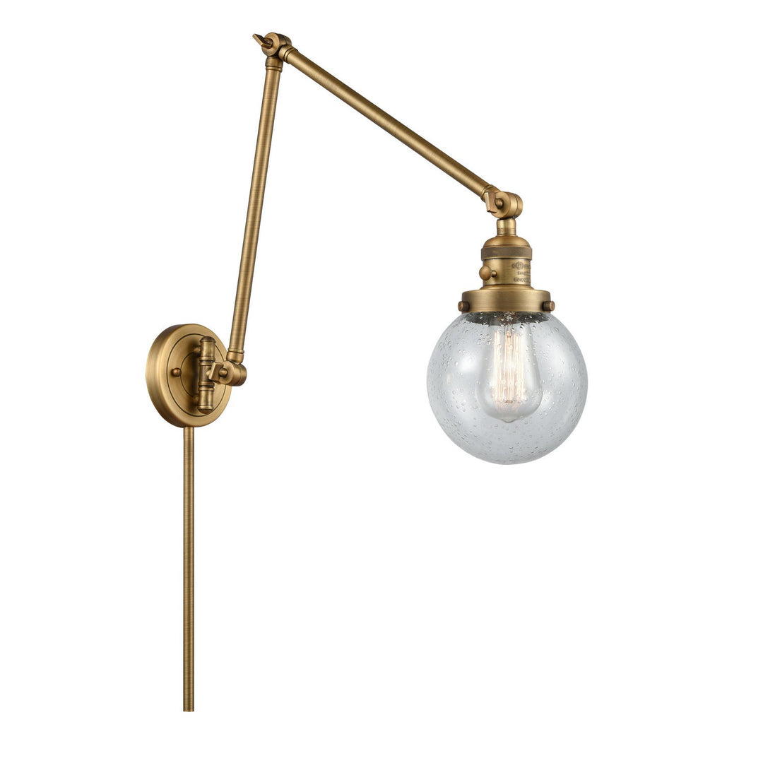 Innovations Lighting 238-BB-G204-6-LED  Franklin Restoration Lamp Brushed Brass