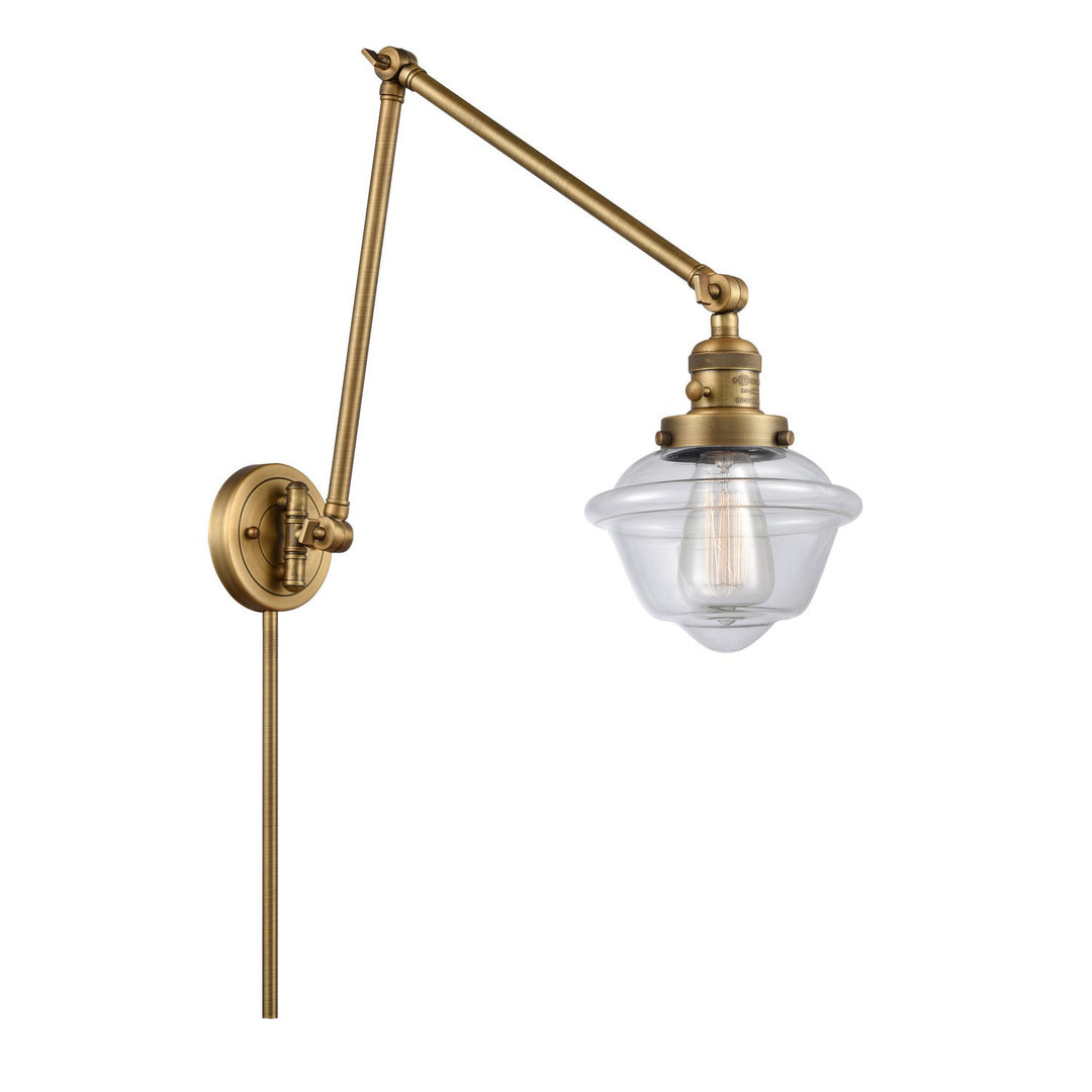 Innovations Lighting 238-BB-G532-LED  Franklin Restoration Lamp Brushed Brass