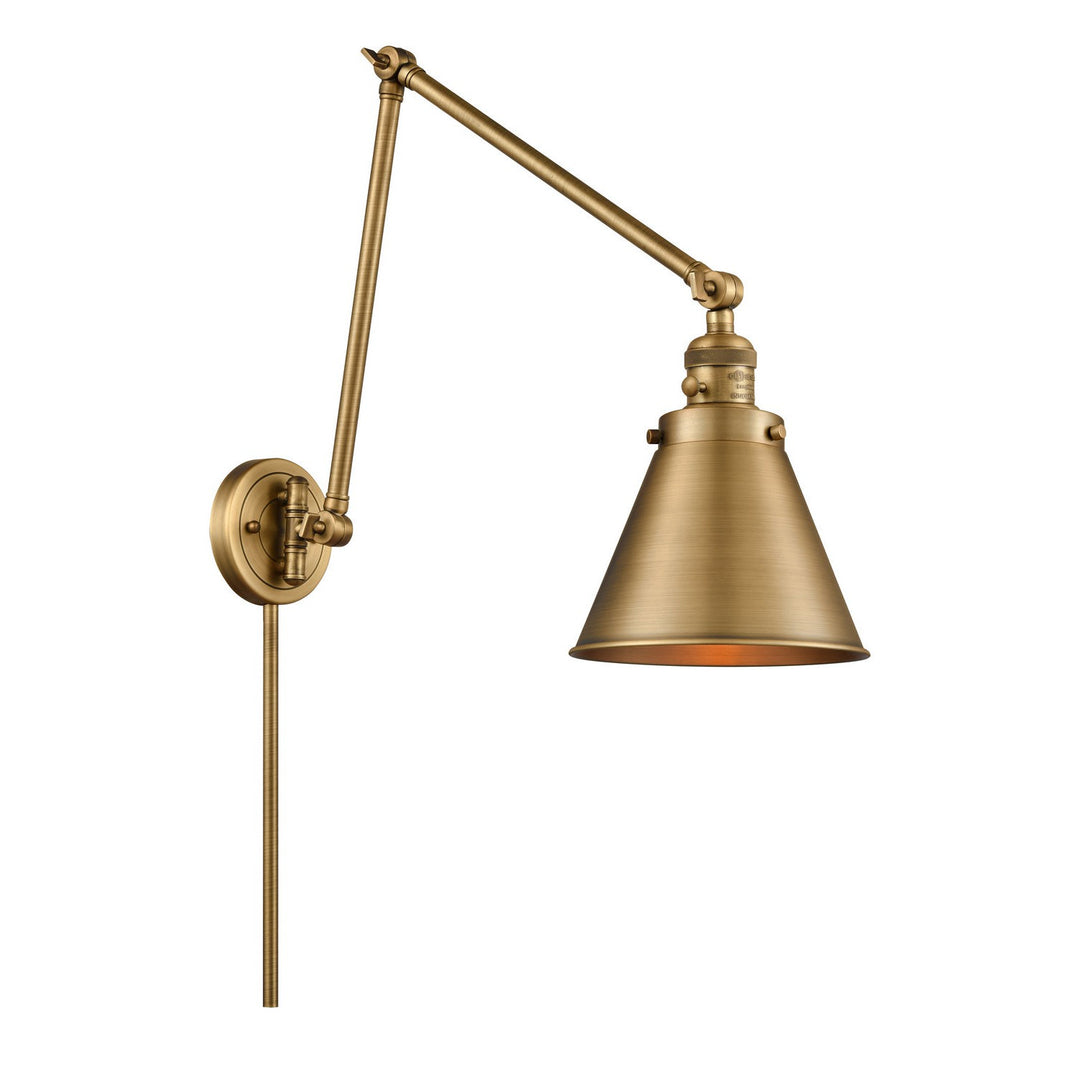 Innovations Lighting 238-BB-M13-BB-LED  Franklin Restoration Lamp Brushed Brass