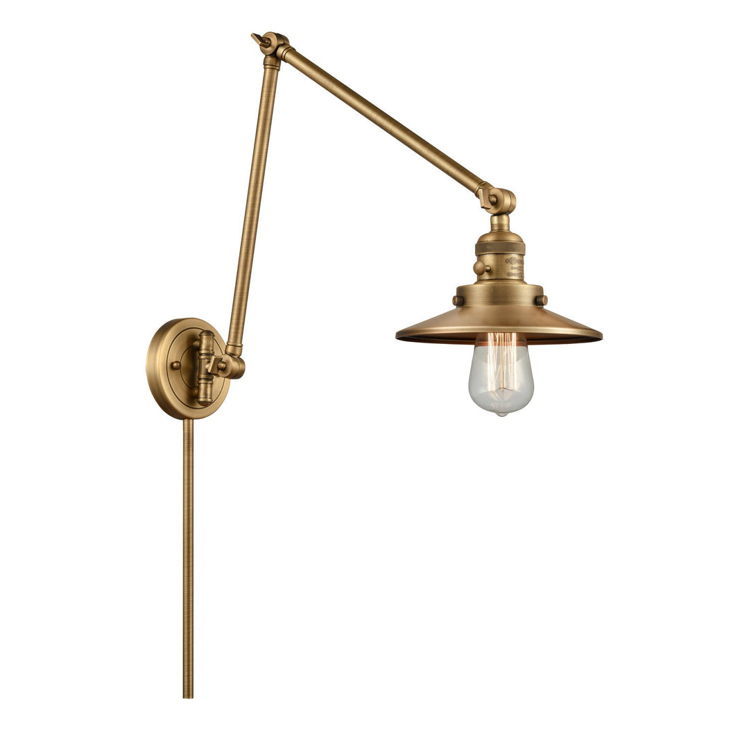 Innovations Lighting 238-BB-M4-LED  Franklin Restoration Lamp Brushed Brass