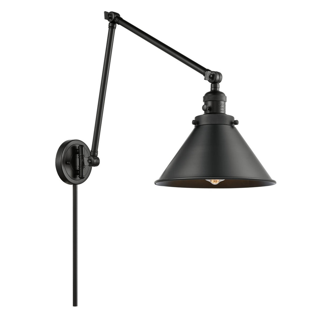 Innovations Lighting 238-BK-M10-BK-LED  Franklin Restoration Lamp Matte Black